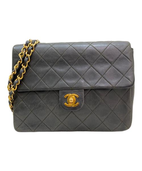 CHANEL（シャネル）CHANEL (シャネル) シングルフラップ マトラッセ 20 カーキグレー サイズ:20の古着・服飾アイテム