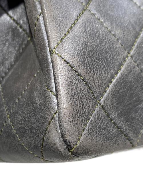 CHANEL（シャネル）CHANEL (シャネル) シングルフラップ マトラッセ 20 カーキグレー サイズ:20の古着・服飾アイテム