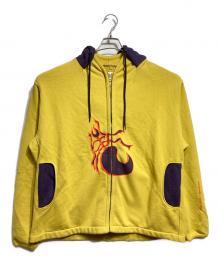 KIKO KOSTADINOV×Sharif Farrag（キコ・コスタディノフ）の古着「Printed Hoodie/プリンテッドフーディ―/パーカー」｜イエロー