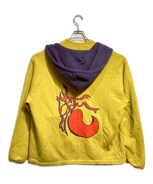 KIKO KOSTADINOV（キコ・コスタディノフ）KIKO KOSTADINOV (キコ・コスタディノフ) Sharif Farrag Printed Hoodie/プリンテッドフーディ―/パーカー イエロー サイズ:52の古着・服飾アイテム