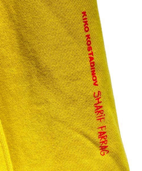 KIKO KOSTADINOV（キコ・コスタディノフ）KIKO KOSTADINOV (キコ・コスタディノフ) Sharif Farrag Printed Hoodie/プリンテッドフーディ―/パーカー イエロー サイズ:52の古着・服飾アイテム