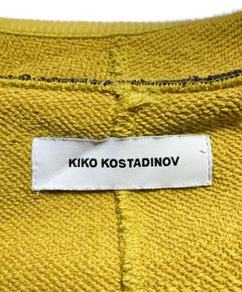 KIKO KOSTADINOV（キコ・コスタディノフ）KIKO KOSTADINOV (キコ・コスタディノフ) Sharif Farrag Printed Hoodie/プリンテッドフーディ―/パーカー イエロー サイズ:52の古着・服飾アイテム