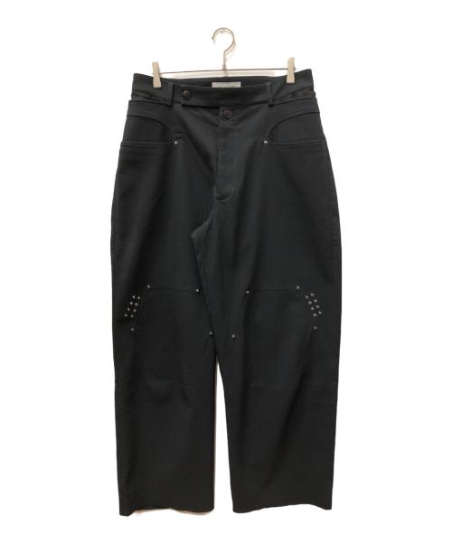 KIKO KOSTADINOV（キコ・コスタディノフ）KIKO KOSTADINOV (キコ・コスタディノフ) ANTHARAS WIDE TROUSER/ワイド ブラック サイズ:SIZE 50の古着・服飾アイテム