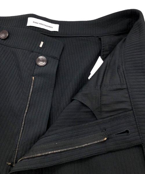 KIKO KOSTADINOV（キコ・コスタディノフ）KIKO KOSTADINOV (キコ・コスタディノフ) ANTHARAS WIDE TROUSER/ワイド ブラック サイズ:SIZE 50の古着・服飾アイテム