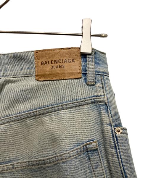 BALENCIAGA（バレンシアガ）BALENCIAGA (バレンシアガ) サイズステッカーワイドバギーデニム インディゴ サイズ:XSの古着・服飾アイテム