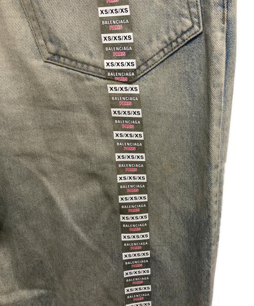 BALENCIAGA（バレンシアガ）BALENCIAGA (バレンシアガ) サイズステッカーワイドバギーデニム インディゴ サイズ:XSの古着・服飾アイテム