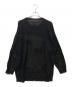 MM6 Maison Margiela (エムエムシックスメゾンマルジェラ) モヘア混ディストロイド・セーター ブラック サイズ:M：32000円