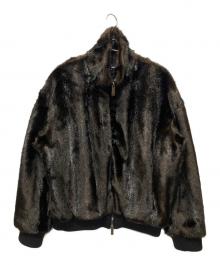 DSQUARED2（ディースクエアード）の古着「ファー ボンバー ジャケット」｜ブラウン