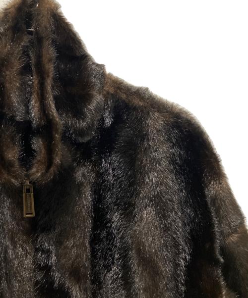 DSQUARED2（ディースクエアード）DSQUARED2 (ディースクエアード) ファー ボンバー ジャケット ブラウン サイズ:48の古着・服飾アイテム