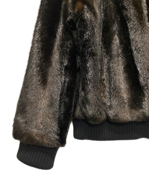 DSQUARED2（ディースクエアード）DSQUARED2 (ディースクエアード) ファー ボンバー ジャケット ブラウン サイズ:48の古着・服飾アイテム
