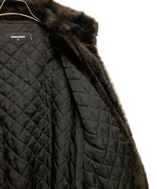 DSQUARED2（ディースクエアード）DSQUARED2 (ディースクエアード) ファー ボンバー ジャケット ブラウン サイズ:48の古着・服飾アイテム