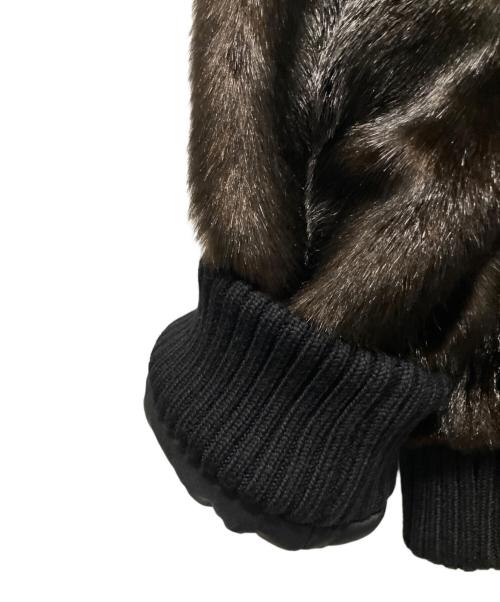 DSQUARED2（ディースクエアード）DSQUARED2 (ディースクエアード) ファー ボンバー ジャケット ブラウン サイズ:48の古着・服飾アイテム