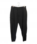 Yohji Yamamoto pour hommeヨウジヤマモト プールオム）の古着「REGULATION GABARDINE W RIB POCKET PANT/レギュレーションギャバジン ダブルリブポケットパンツ」｜ブラック