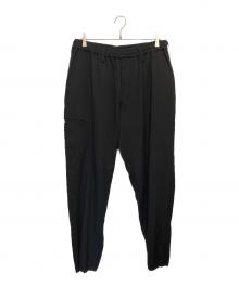 Yohji Yamamoto pour homme（ヨウジヤマモト プールオム）の古着「REGULATION GABARDINE W RIB POCKET PANT/レギュレーションギャバジン ダブルリブポケットパンツ」｜ブラック