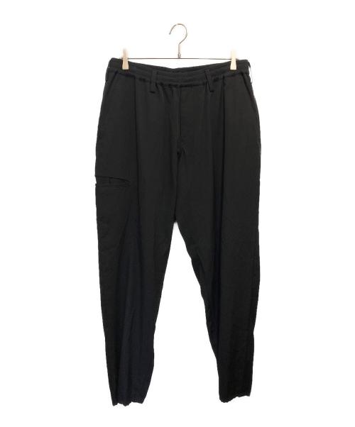 Yohji Yamamoto pour homme（ヨウジヤマモト プールオム）Yohji Yamamoto pour homme (ヨウジヤマモト プールオム) REGULATION GABARDINE W RIB POCKET PANT/レギュレーションギャバジン ダブルリブポケットパンツ ブラック サイズ:3の古着・服飾アイテム