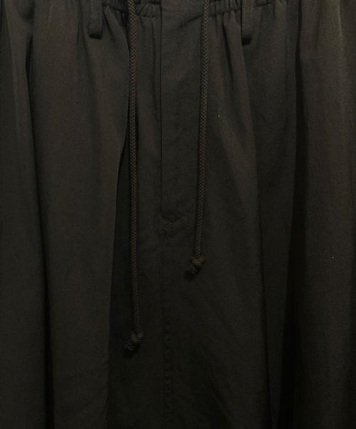 Yohji Yamamoto pour homme（ヨウジヤマモト プールオム）Yohji Yamamoto pour homme (ヨウジヤマモト プールオム) WOOL GABARDINE SAROUEL PANTS ブラック サイズ:4の古着・服飾アイテム