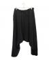 Yohji Yamamoto pour homme (ヨウジヤマモト プールオム) WOOL GABARDINE SAROUEL PANTS ブラック サイズ:4：45000円