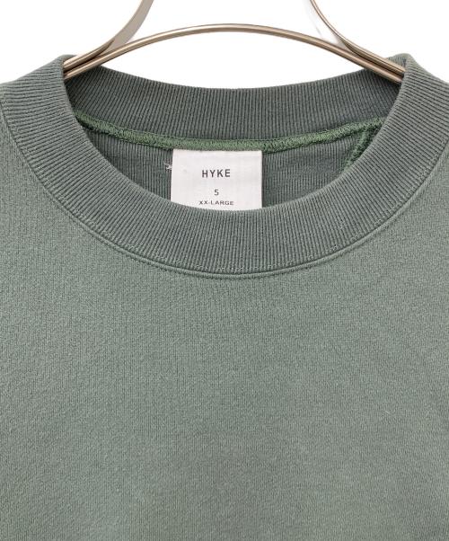 HYKE（ハイク）HYKE (ハイク) SWEAT SHIRT グリーン サイズ:XXLの古着・服飾アイテム