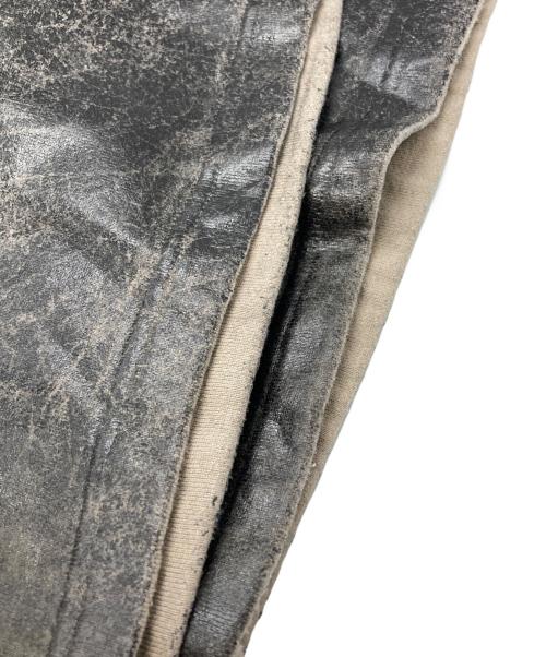 SUBLATIONS（サブレーションズ）SUBLATIONS (サブレーションズ) CRACKING COATED MILITARY PANTS/クラッキングコーティングミリタリーパンツ ブラックの古着・服飾アイテム