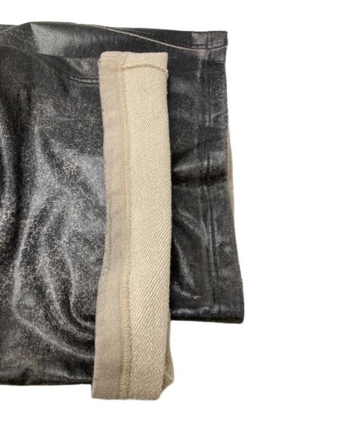 SUBLATIONS（サブレーションズ）SUBLATIONS (サブレーションズ) CRACKING COATED MILITARY PANTS/クラッキングコーティングミリタリーパンツ ブラックの古着・服飾アイテム