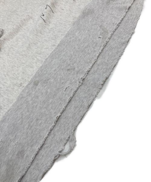 ANCELLM（アンセルム）ANCELLM (アンセルム) CRASH CREWNECK SWEAT SHIRT  クラッシュ加工スウェット グレー サイズ:2の古着・服飾アイテム