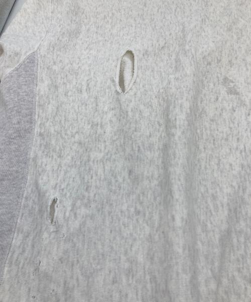 ANCELLM（アンセルム）ANCELLM (アンセルム) CRASH CREWNECK SWEAT SHIRT  クラッシュ加工スウェット グレー サイズ:2の古着・服飾アイテム