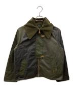 Barbourバブアー）の古着「Re-Engineered リ エンジニアード Drummond ワックス ジャケット」｜グリーン