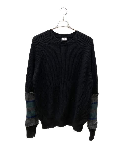 DIESEL（ディーゼル）DIESEL (ディーゼル) K-LIFE ニット ブラック サイズ:Mの古着・服飾アイテム