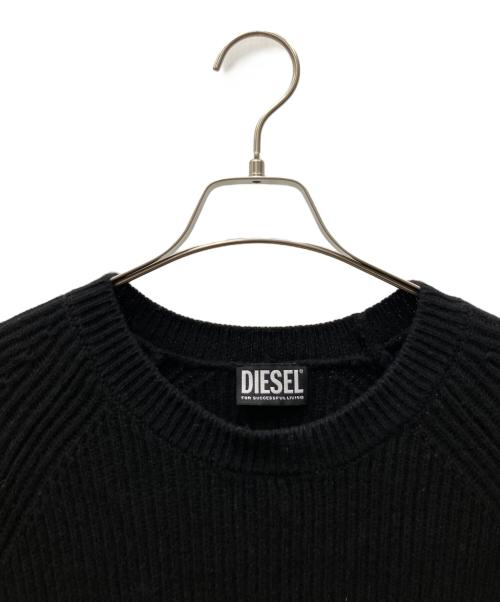DIESEL（ディーゼル）DIESEL (ディーゼル) K-LIFE ニット ブラック サイズ:Mの古着・服飾アイテム