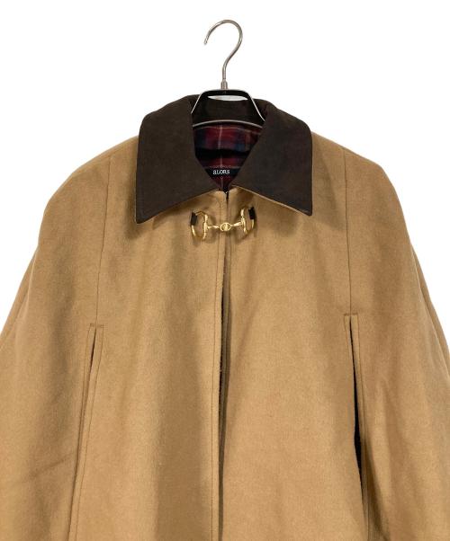 ALORS（アロー）aLORS (アロー) Cape à mors Calliope ポンチョコート　 キャメル サイズ:FREEの古着・服飾アイテム