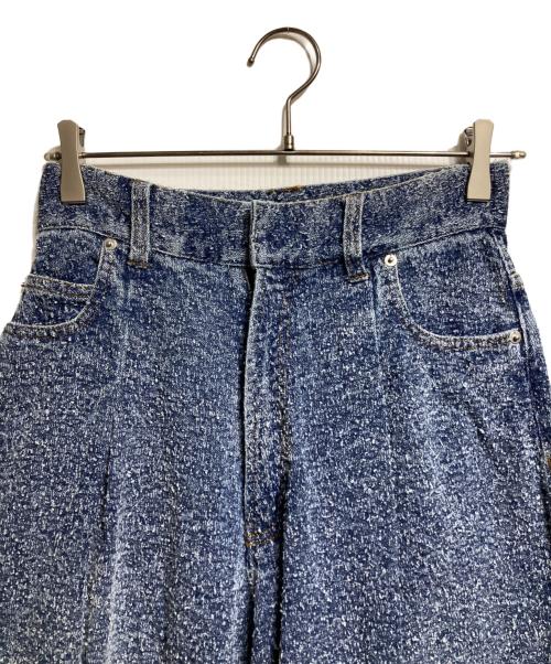 cygne（シーニュ）cygne (シーニュ) ファンシーデニムパンツ/Fancy denim pants ブルーの古着・服飾アイテム