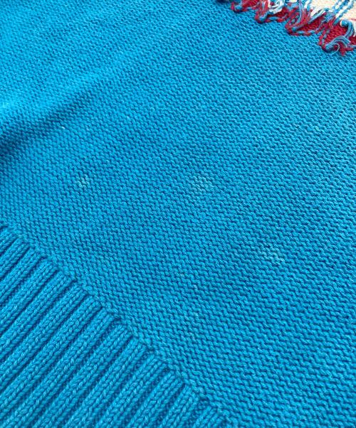 DAIRIKU（ダイリク）DAIRIKU (ダイリク) American Dream Inside-out Knit コットンニット　Episode4 19AW K-2 ブルー サイズ:FREEの古着・服飾アイテム