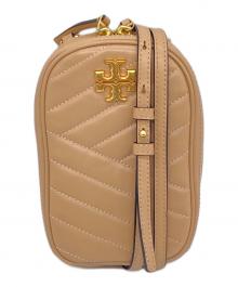 TORY BURCH（トリーバーチ）の古着「KIRA CHEVRON PHONE CROSSBODY  ミニショルダーバッグ　ポーチバッグ」｜ピンク