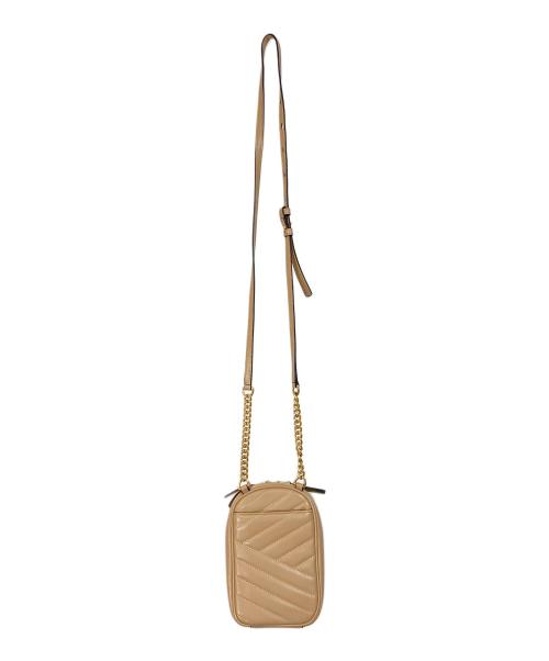 TORY BURCH（トリーバーチ）TORY BURCH (トリーバーチ) KIRA CHEVRON PHONE CROSSBODY  ミニショルダーバッグ　ポーチバッグ ピンク サイズ:実寸参照の古着・服飾アイテム