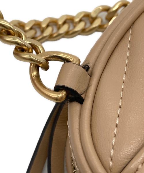 TORY BURCH（トリーバーチ）TORY BURCH (トリーバーチ) KIRA CHEVRON PHONE CROSSBODY  ミニショルダーバッグ　ポーチバッグ ピンク サイズ:実寸参照の古着・服飾アイテム
