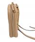TORY BURCH (トリーバーチ) KIRA CHEVRON PHONE CROSSBODY  ミニショルダーバッグ　ポーチバッグ ピンク サイズ:実寸参照：10000円