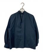 TOMORROW LAND collectionトゥモローランドコレクション）の古着「ストレッチブロード ドルマンパフブラウス　26年モデル」｜ブラック