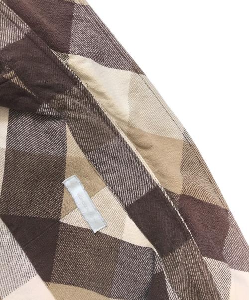 NUMBER (N)INE（ナンバーナイン）NUMBER (N)INE (ナンバーナイン) バッファローチェックシャツ ブラウン サイズ:2の古着・服飾アイテム