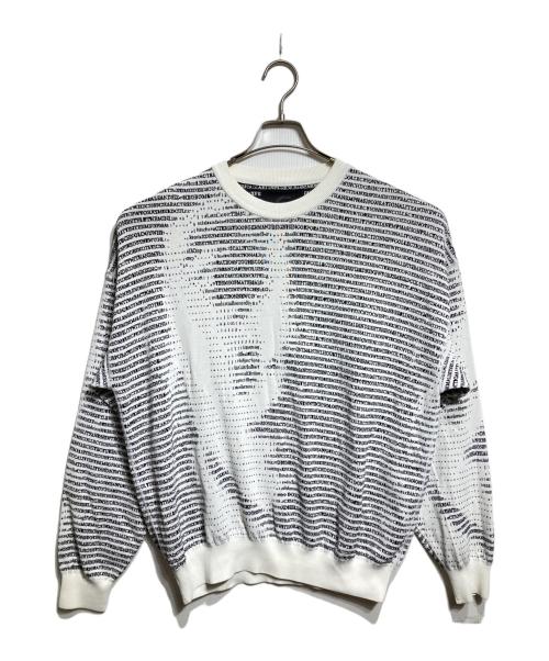 gadid anoniem（ガディッド アノニム）GADID ANONIEM (ガディッド アノニム) ハイゲージニットプルオーバー/Fine-gauge knit pullover ホワイト サイズ:Freeの古着・服飾アイテム