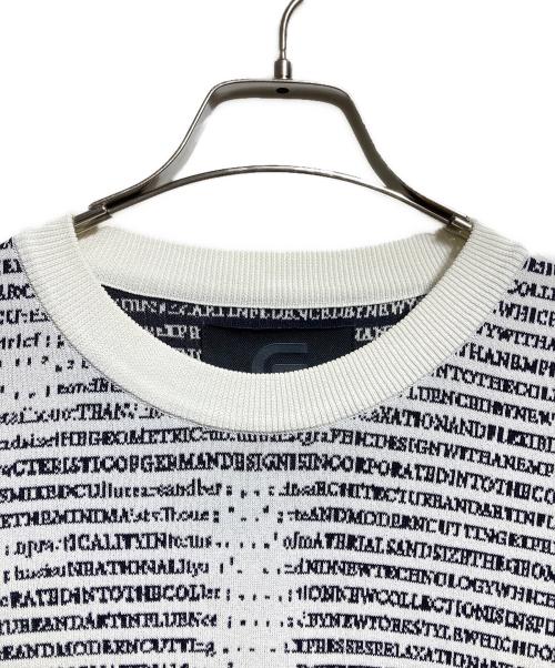 gadid anoniem（ガディッド アノニム）GADID ANONIEM (ガディッド アノニム) ハイゲージニットプルオーバー/Fine-gauge knit pullover ホワイト サイズ:Freeの古着・服飾アイテム