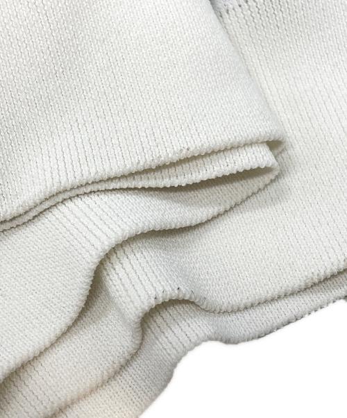 gadid anoniem（ガディッド アノニム）GADID ANONIEM (ガディッド アノニム) ハイゲージニットプルオーバー/Fine-gauge knit pullover ホワイト サイズ:Freeの古着・服飾アイテム
