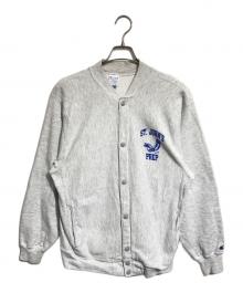 Champion REVERSE WEAVE（チャンピオン リバース ウィーブ）の古着「リバースウィーブスナップカーディガン」｜ライトグレー