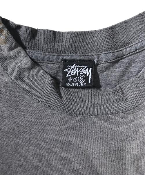 stussy（ステューシー）stussy (ステューシー) 80'S one world one love Tee グレー サイズ:Sの古着・服飾アイテム