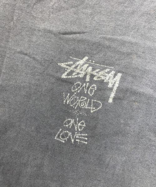 stussy（ステューシー）stussy (ステューシー) 80'S one world one love Tee グレー サイズ:Sの古着・服飾アイテム