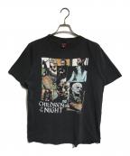 FASHION VICTIMファッションヴィクティム）の古着「90s ホラープリントTシャツ」｜ブラック