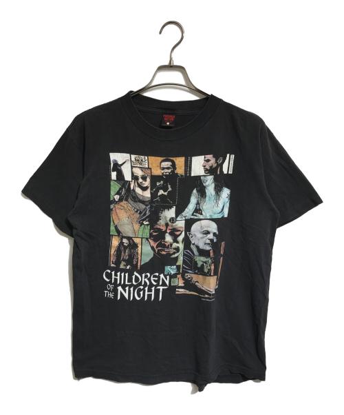 FASHION VICTIM（ファッションヴィクティム）FASHION VICTIM (ファッションヴィクティム) 90s ホラープリントTシャツ ブラック サイズ:Lの古着・服飾アイテム