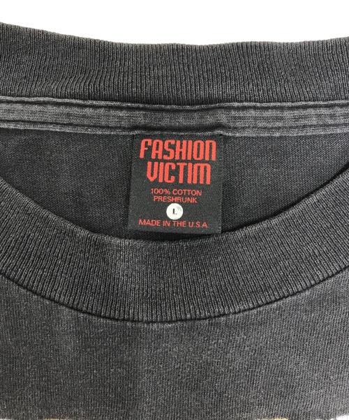 FASHION VICTIM（ファッションヴィクティム）FASHION VICTIM (ファッションヴィクティム) 90s ホラープリントTシャツ ブラック サイズ:Lの古着・服飾アイテム