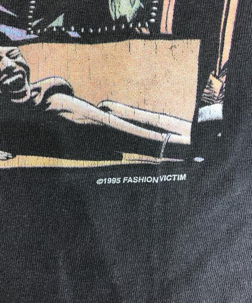FASHION VICTIM（ファッションヴィクティム）FASHION VICTIM (ファッションヴィクティム) 90s ホラープリントTシャツ ブラック サイズ:Lの古着・服飾アイテム