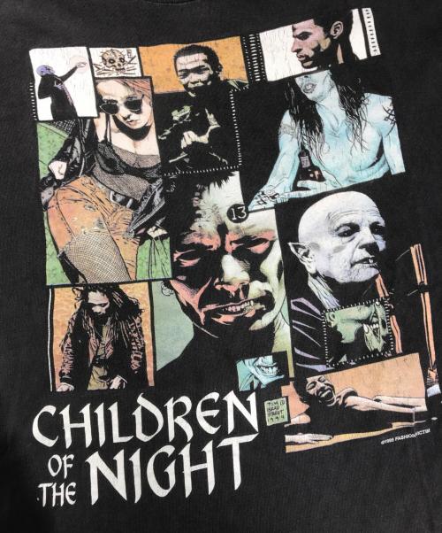 FASHION VICTIM（ファッションヴィクティム）FASHION VICTIM (ファッションヴィクティム) 90s ホラープリントTシャツ ブラック サイズ:Lの古着・服飾アイテム