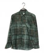 DRIES VAN NOTENドリスヴァンノッテン）の古着「総柄シャツ」｜グリーン